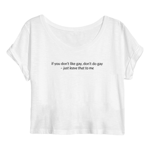 Women's crop top - "Don't"