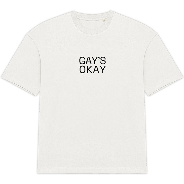 Unisex oversized t-shirt - "GAY'S OKAY"