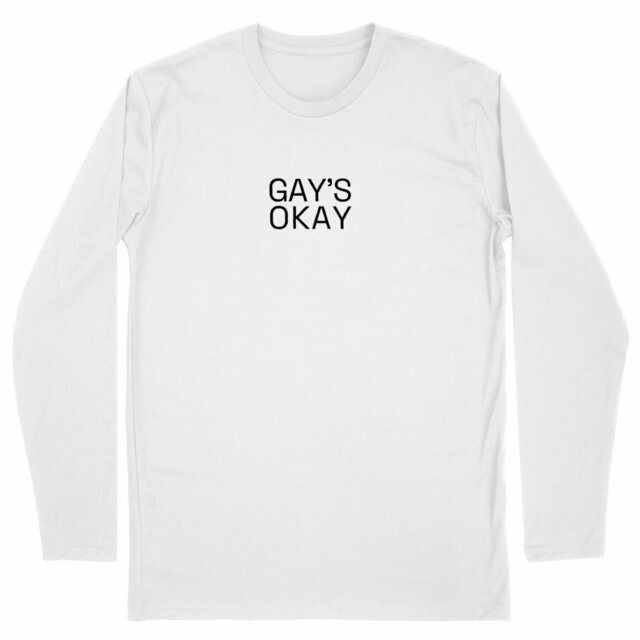 Men's classic long-sleeve T-shirt - "Gay's okay"