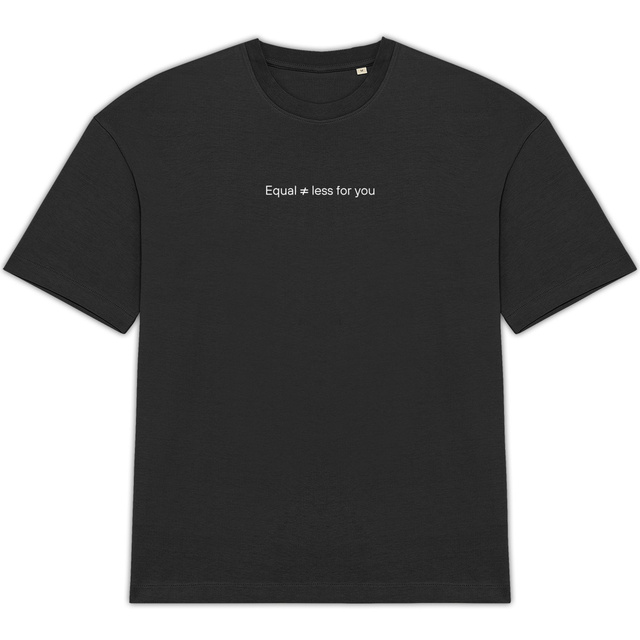 Unisex oversized t-shirt - "Equal"