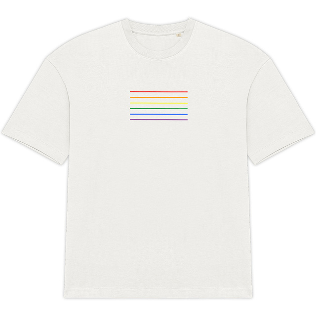 Unisex oversized t-shirt - Striped Pride