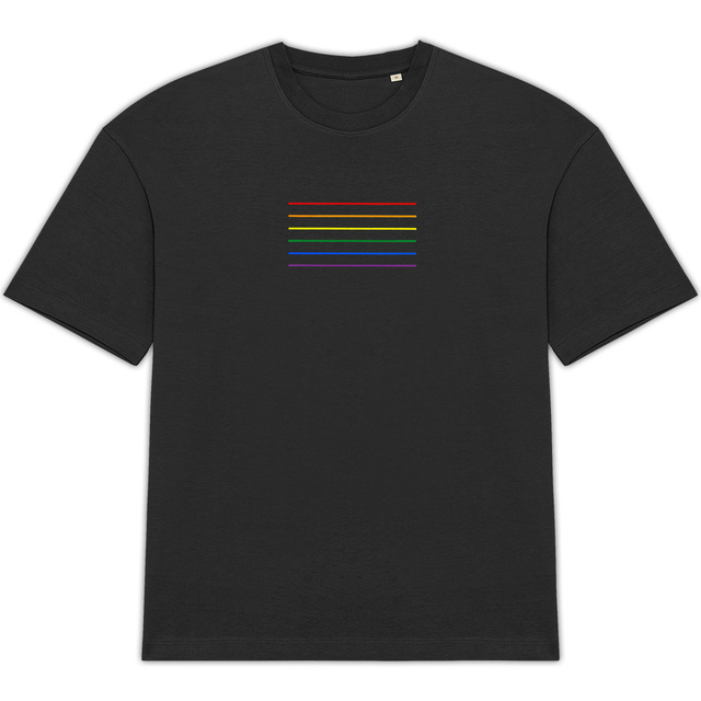 Unisex oversized t-shirt - Striped Pride - Image