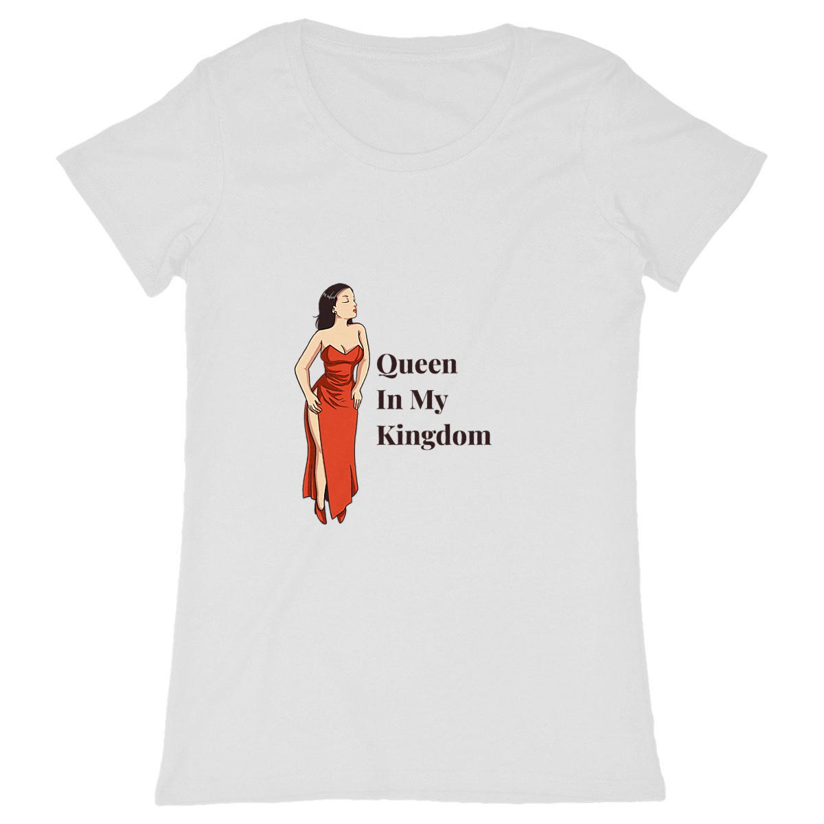 Tee-shirt Queen In My Kingdom Blanc