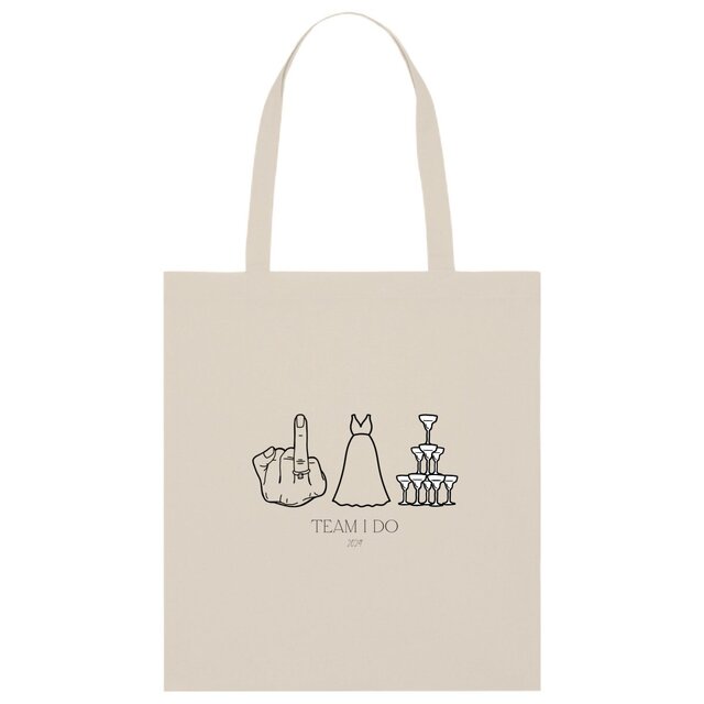 Image back Tote Bag I Do 2024