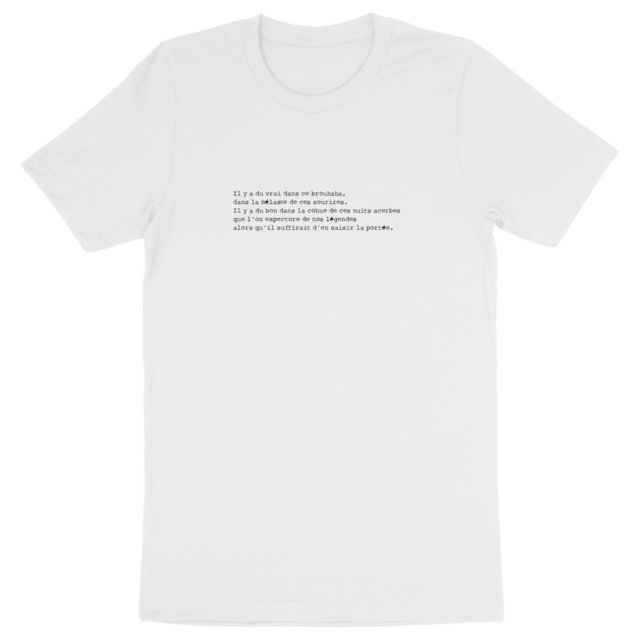 - Il y a du vrai dans ce brouhaha... - T-shirt épais 100% biologique / Pas 2 Chocolat_008 - Image