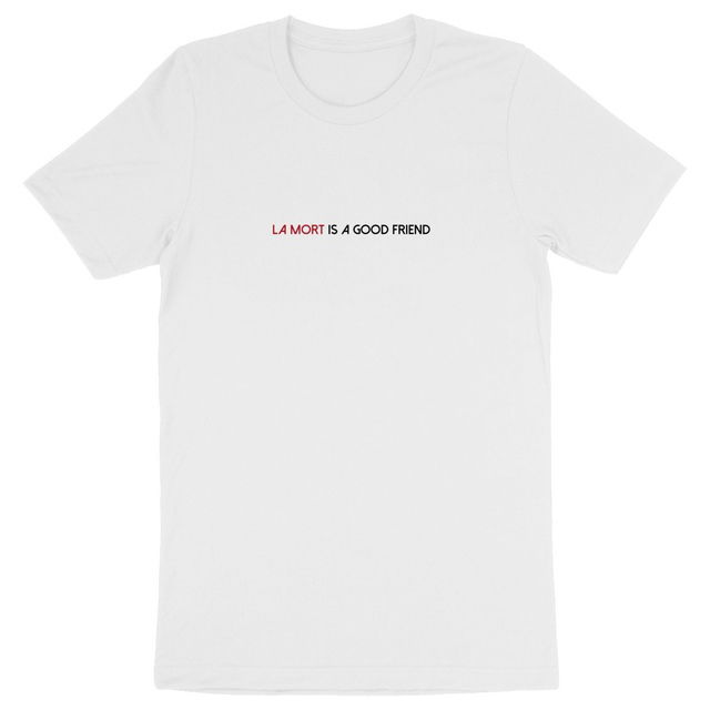- La mort is a good friend - T-shirt épais 100% biologique / Pas 2 Chocolat_003 - Image