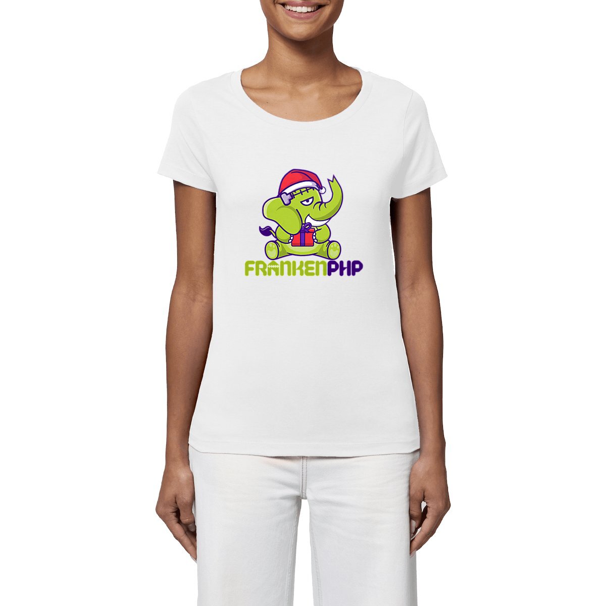 Image front Women's T-shirt Le Monstre Christmas