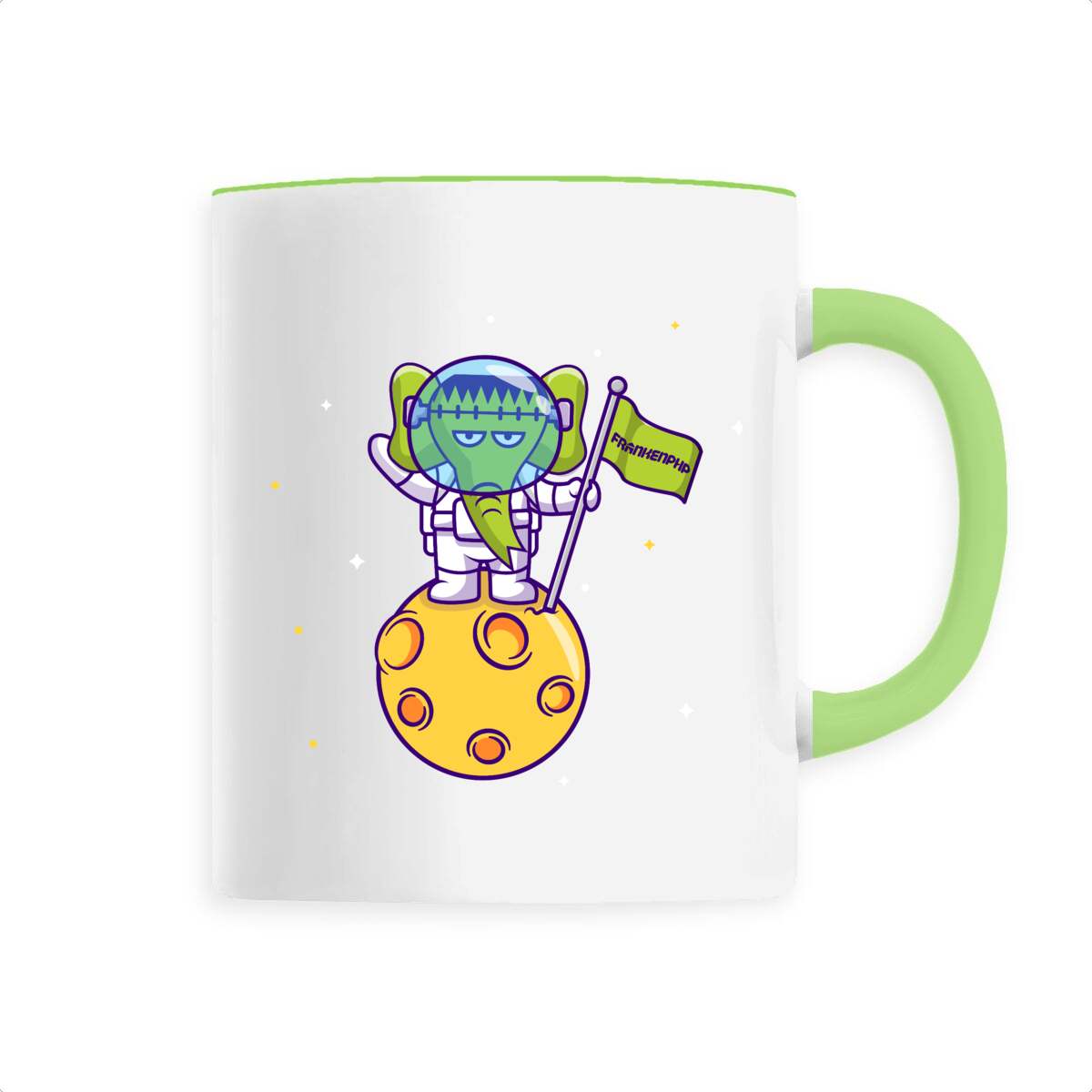 Image back Mug Le Monstre on the moon