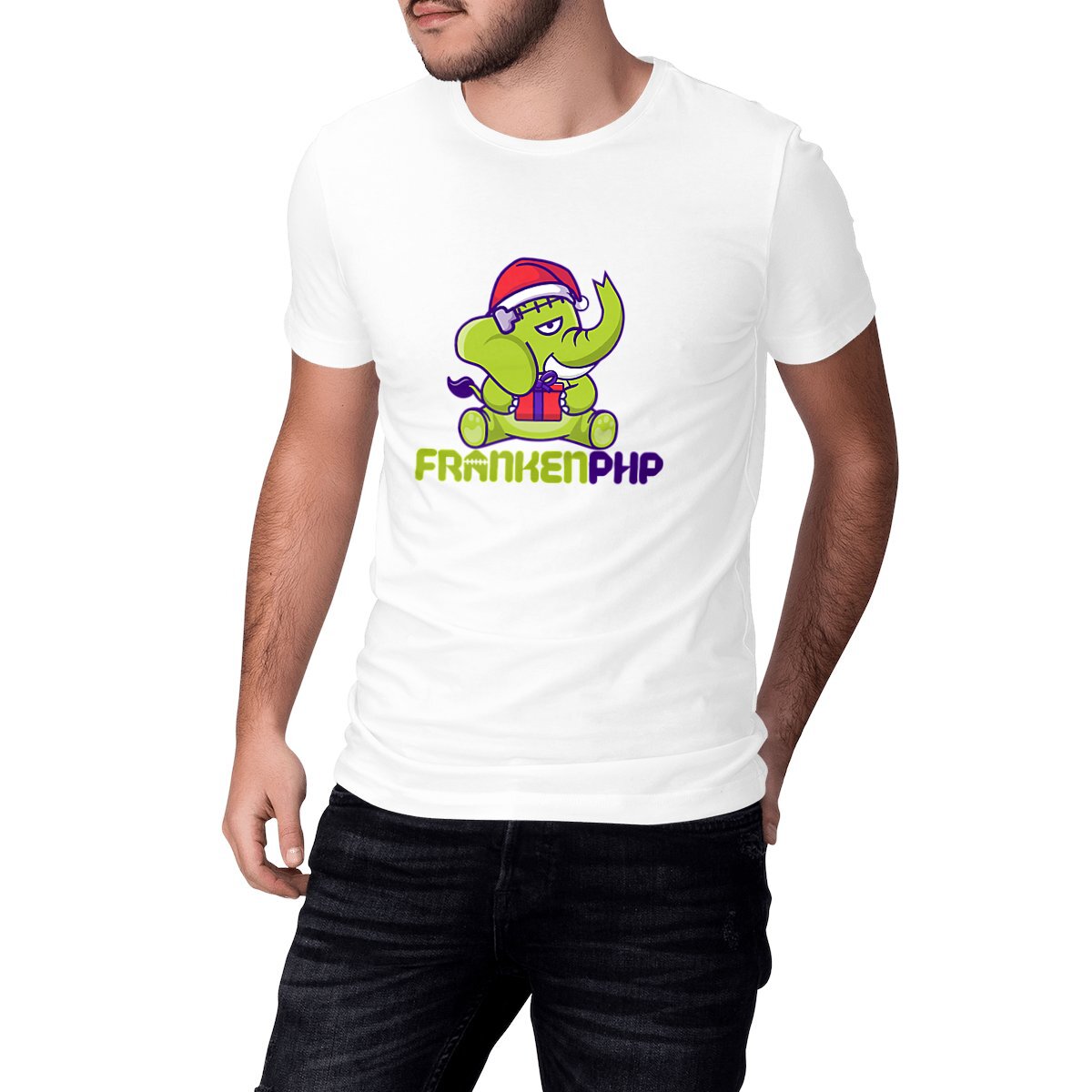 Image front Unisex T-shirt Le Monstre Christmas