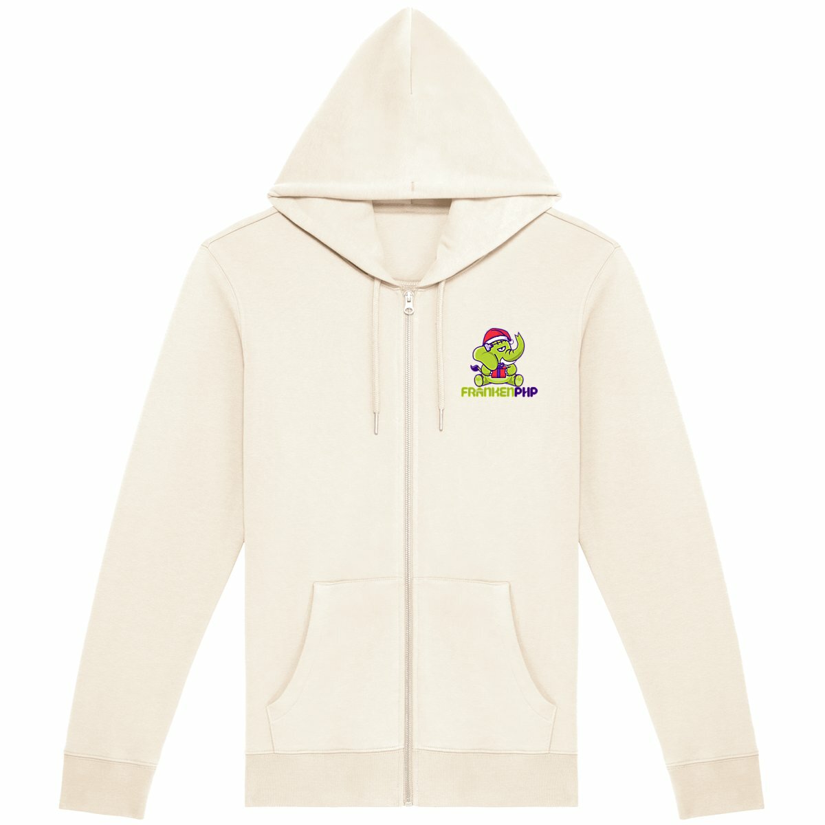 Image front Hoodie Zip Le Monstre Christmas