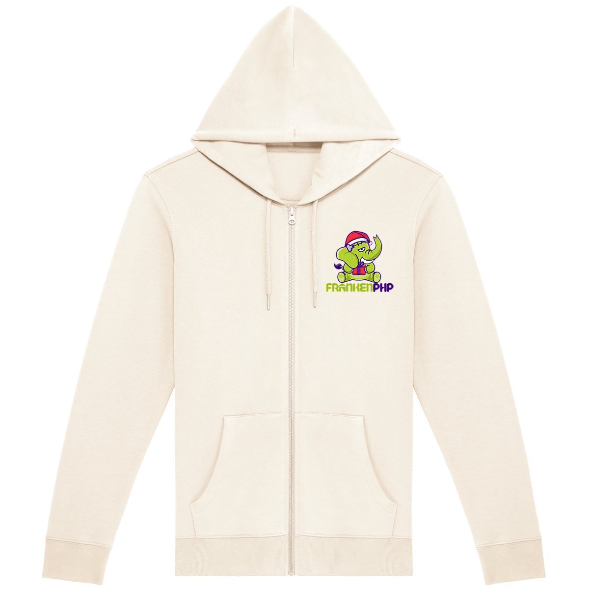 Image front Hoodie Zip Franky Christmas