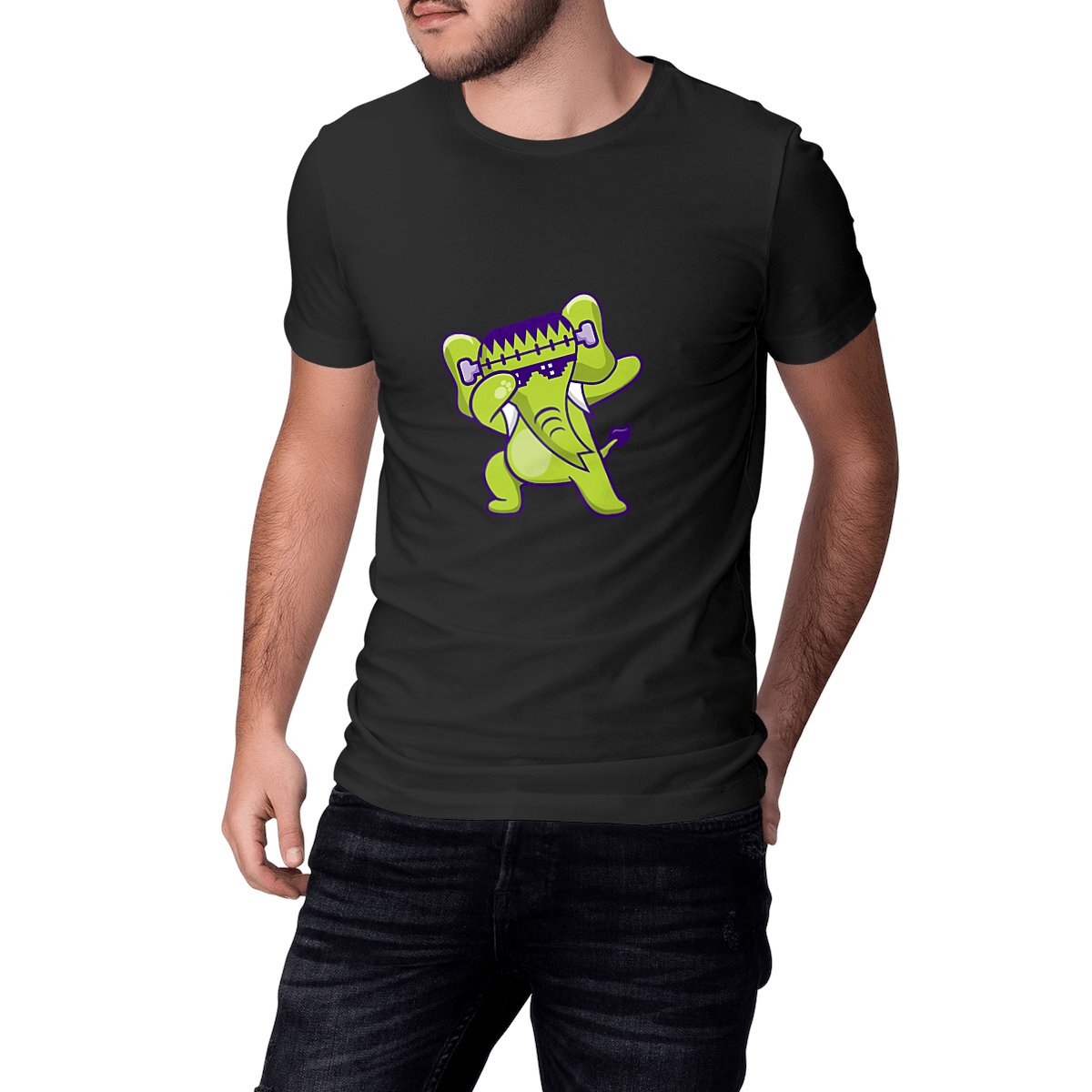 Image front T-shirt Le Monstre Dab