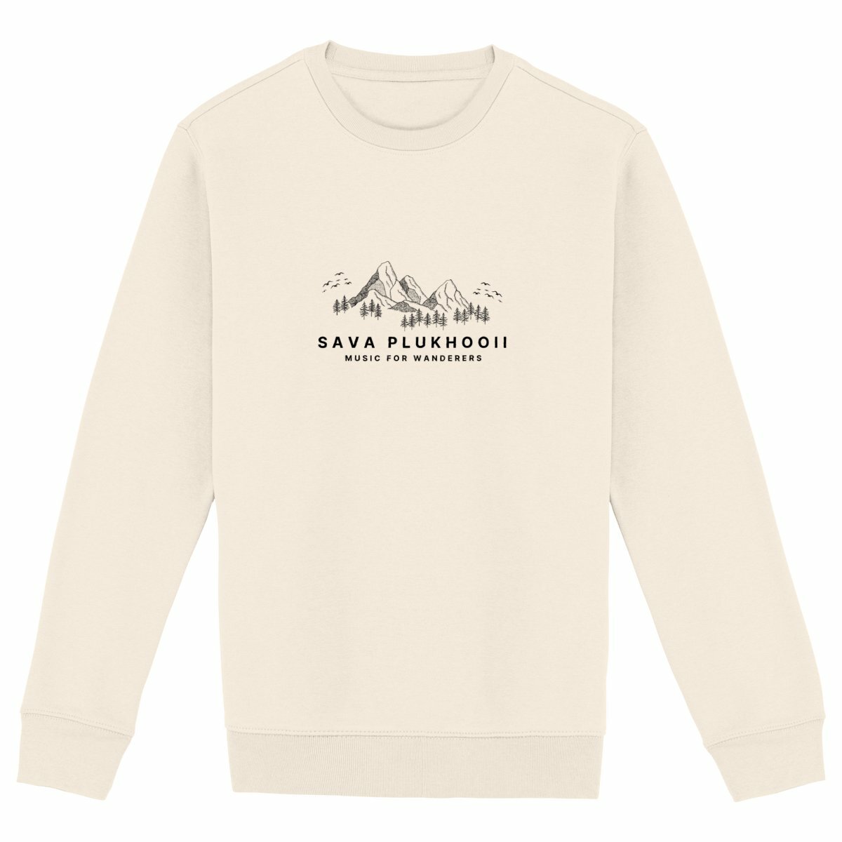Image front Thick Unisex Sweatshirt with Mountain Design