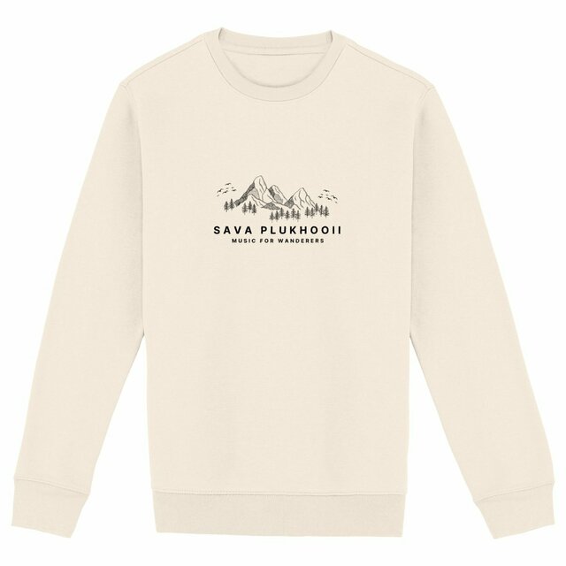 Image front Thick Unisex Sweatshirt with Mountain Design