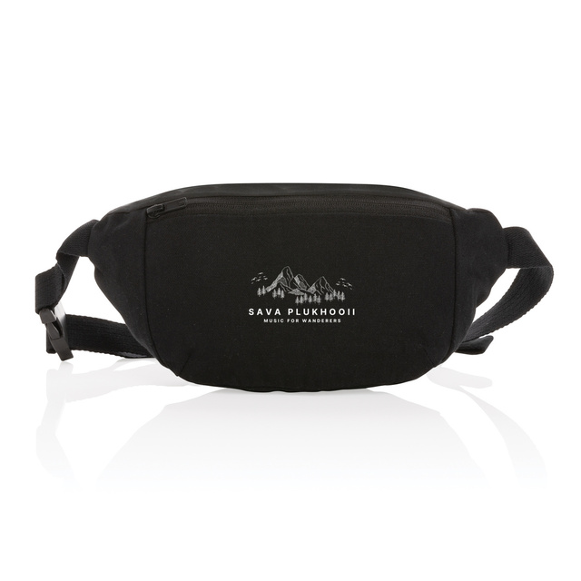 Image du produit Recycled canvas hip bag with Mountain Design