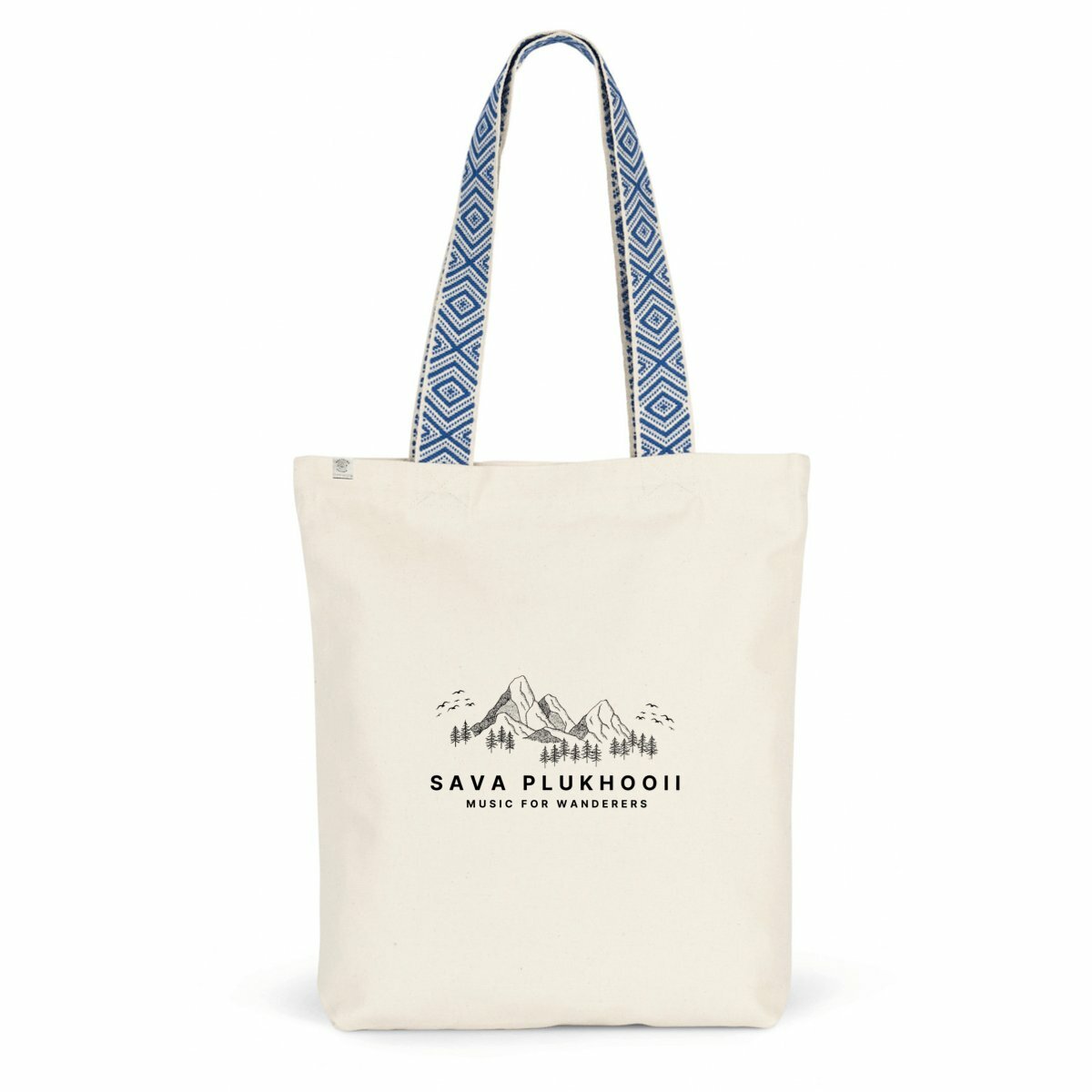 Image back Ethnic Totebag with Mountain Design