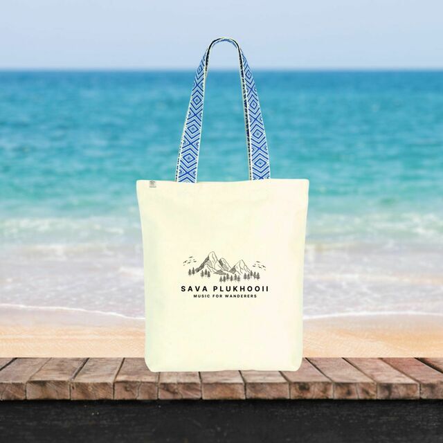 Image front Ethnic Totebag with Mountain Design