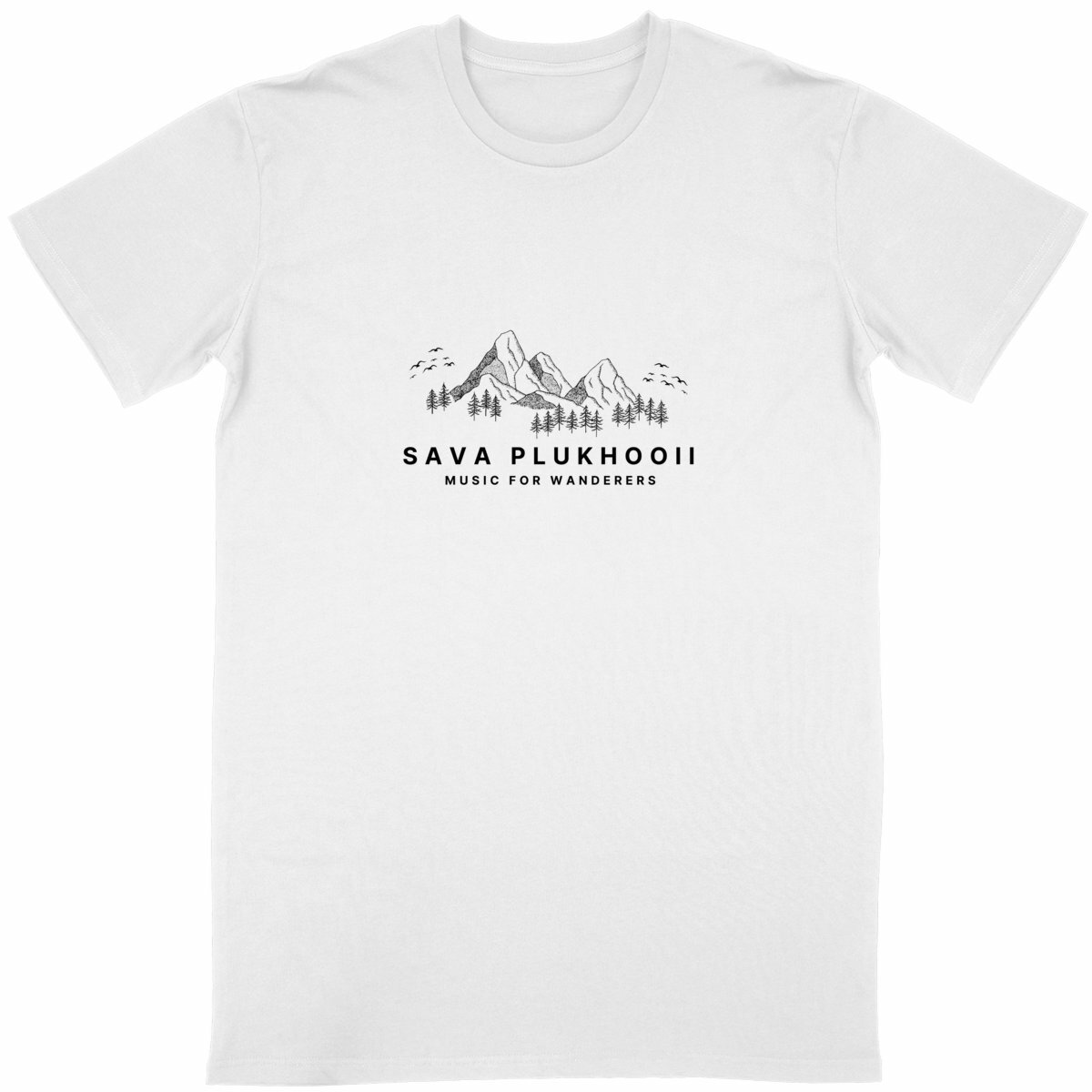 Image back Unisex Classic T-shirt with Mountain Design