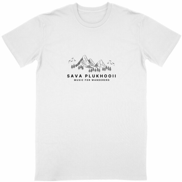 Image back Unisex Classic T-shirt with Mountain Design
