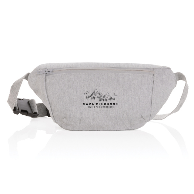 Image back Recycled canvas hip bag with Mountain Design