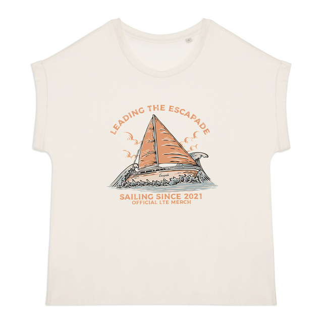 Image front Women's organic t-shirt with cuffed sleeves