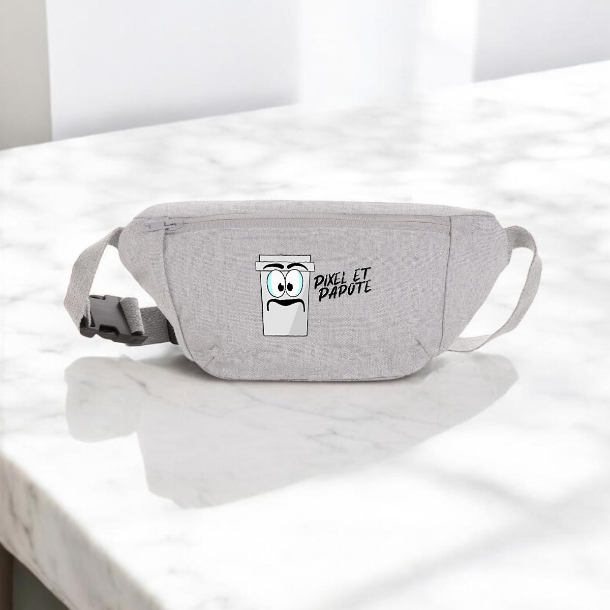 Sac banane en toile recyclée  | PIXEL & PAPOTE