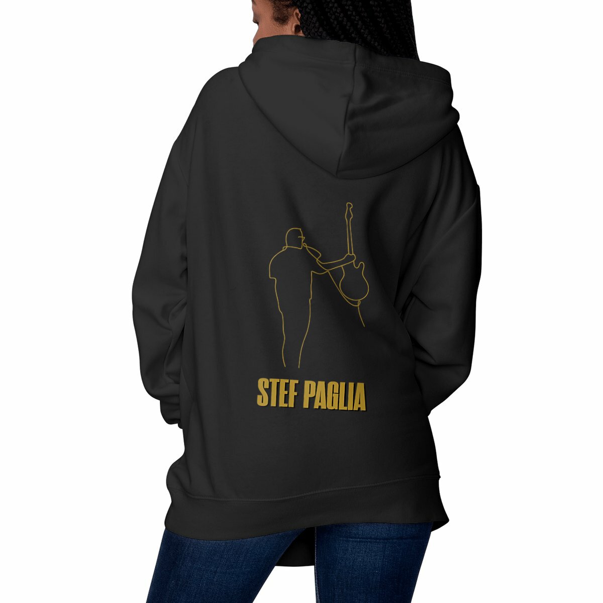 Hoodie Stef Paglia LIVE - front pocket