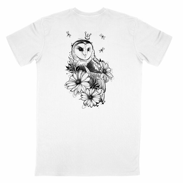 Image back T-shirt poupette couronne