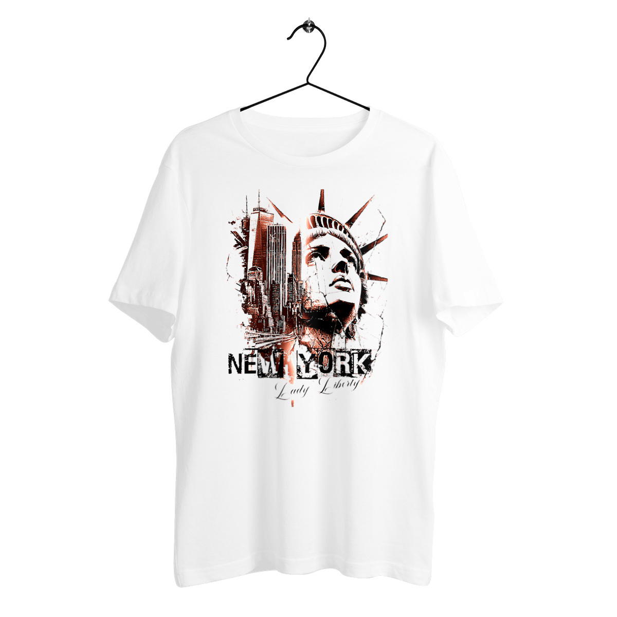 T-SHIRT UNISEXE EPAIS "NY Lady Liberty" - Image