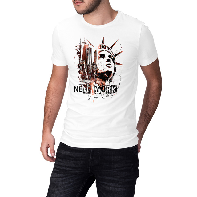 T-SHIRT UNISEXE EPAIS "NY Lady Liberty"