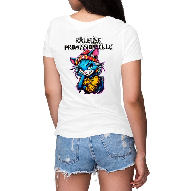 T-SHIRT FEMME EPAIS "REBELLE ATTITUDE" #8 Raleuse Professionnelle