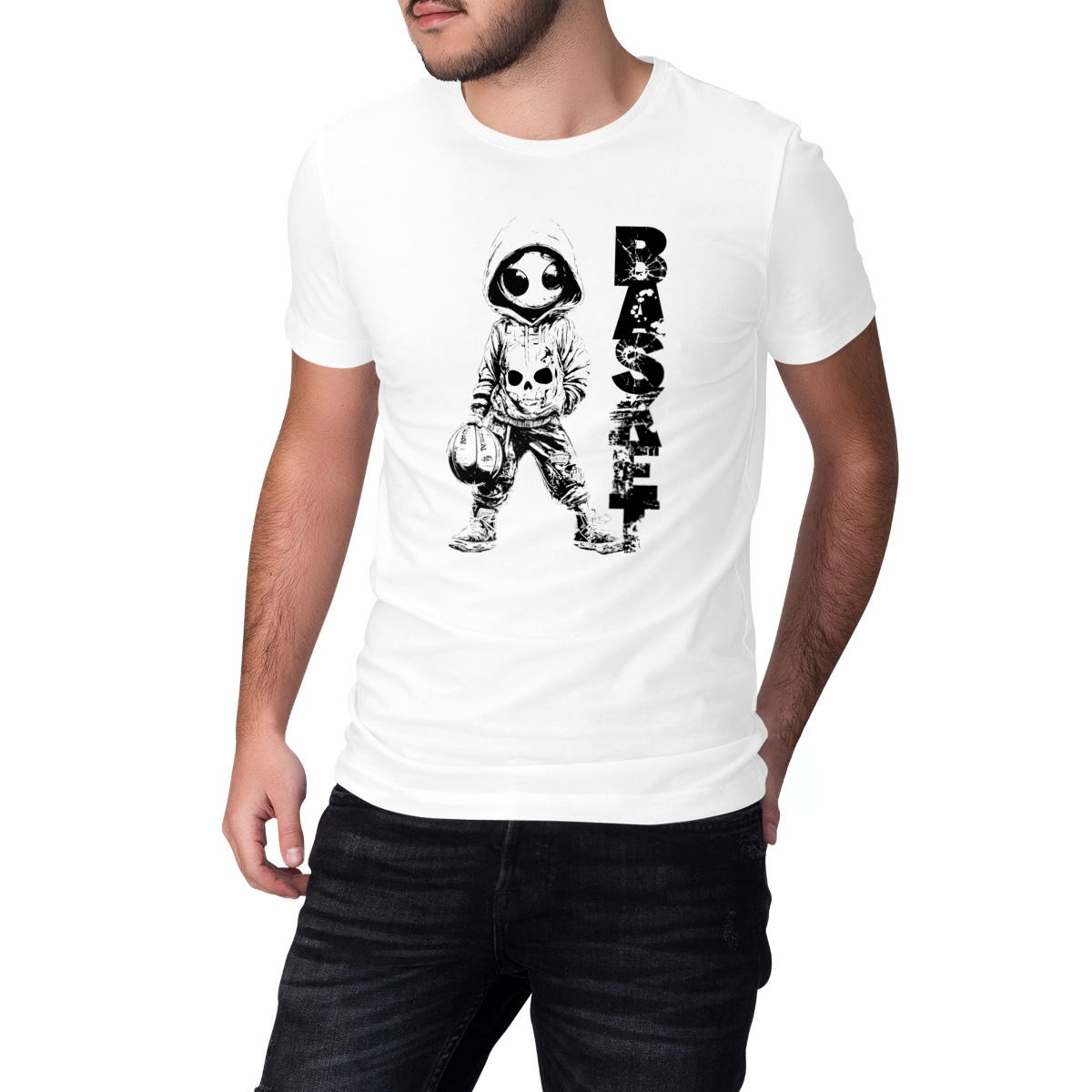 T-SHIRT UNISEXE EPAIS "Drak-Artworks" BASKET