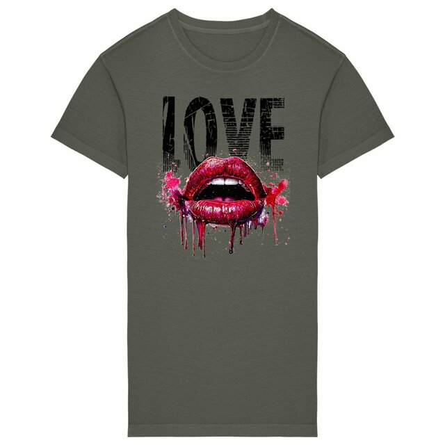 ROBE T-SHIRT VINTAGE "LOVE LIP" - Image
