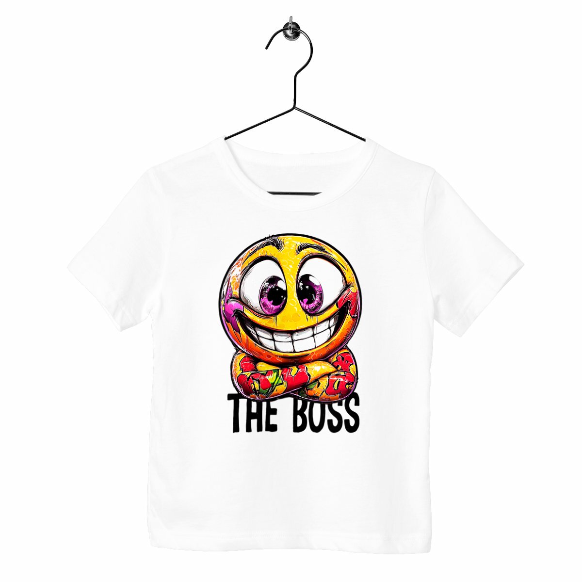 T-SHIRT ENFANTS EPAIS "Smiley the Boss" - Image