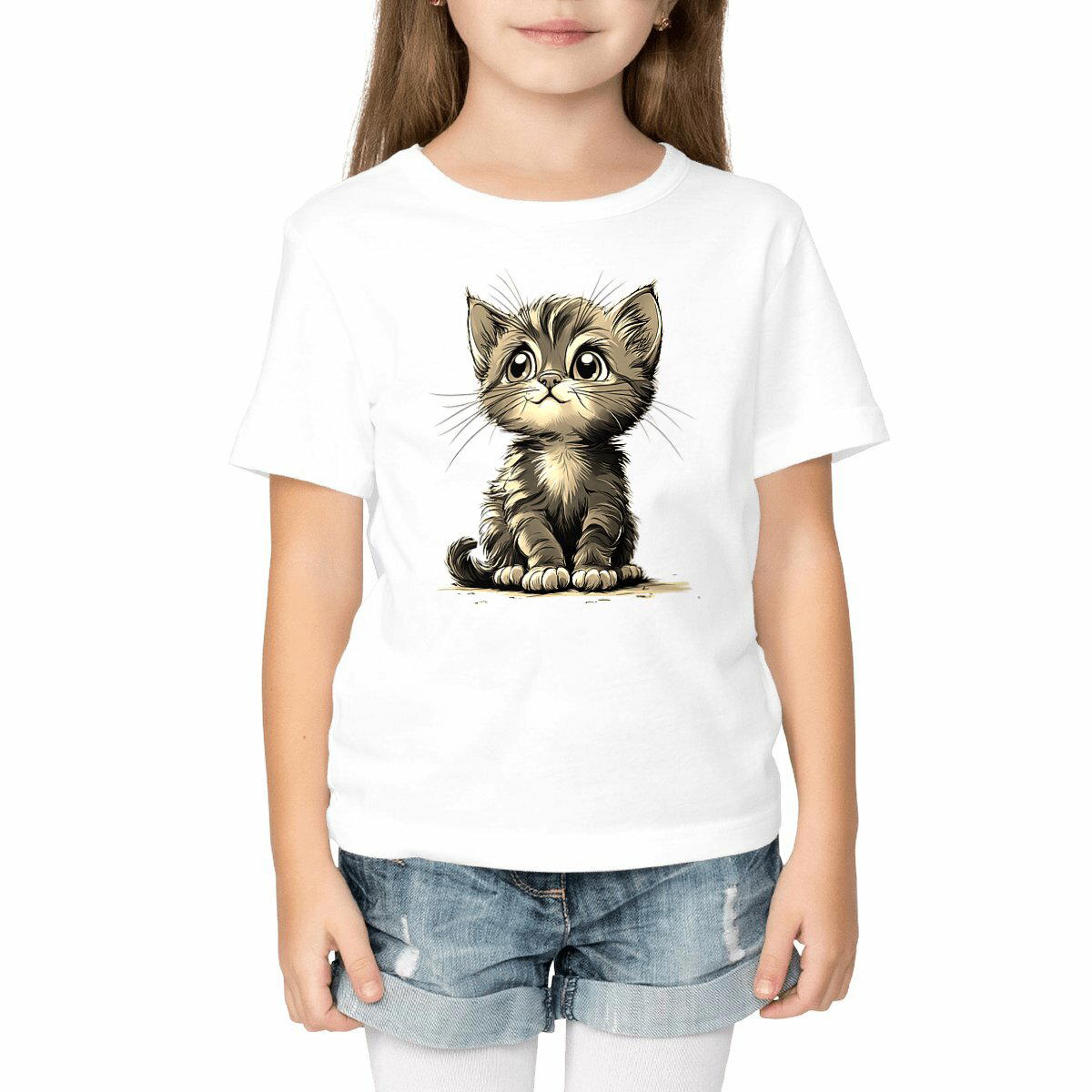 T-SHIRT ENFANTS EPAIS BABY CAT #1