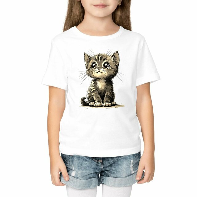 T-SHIRT ENFANTS EPAIS BABY CAT #1