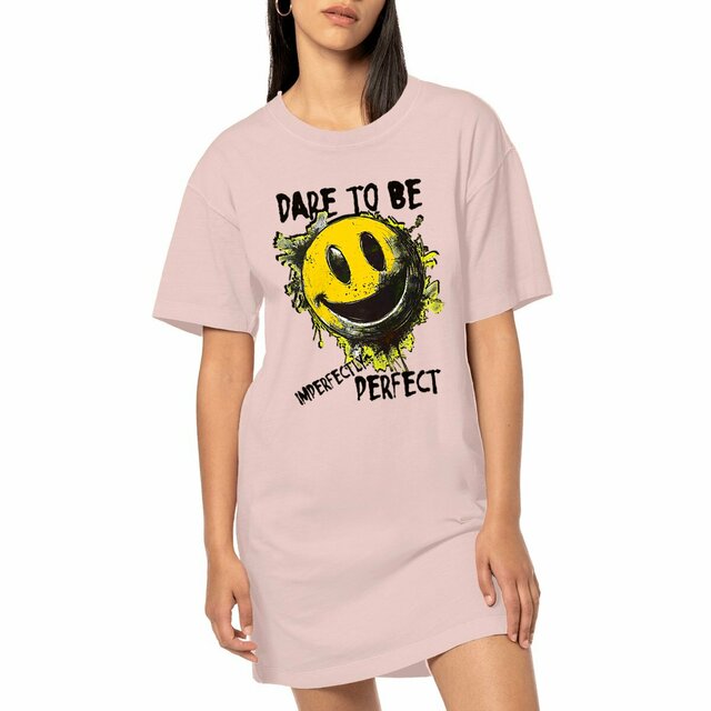 ROBE T-SHIRT VINTAGE "Smiley Dare to be"