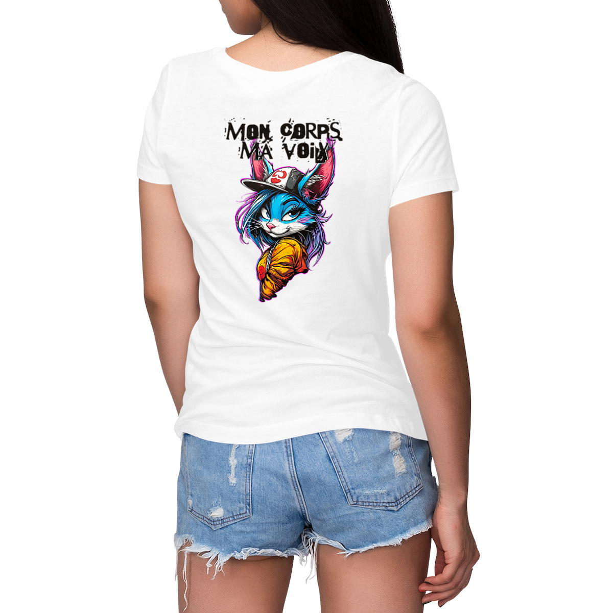 T-SHIRT FEMME EPAIS "REBELLE ATTITUDE" #10 Mon Corps, Ma voix