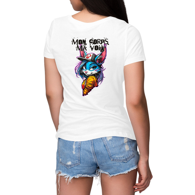 T-SHIRT FEMME EPAIS "REBELLE ATTITUDE" #10 Mon Corps, Ma voix