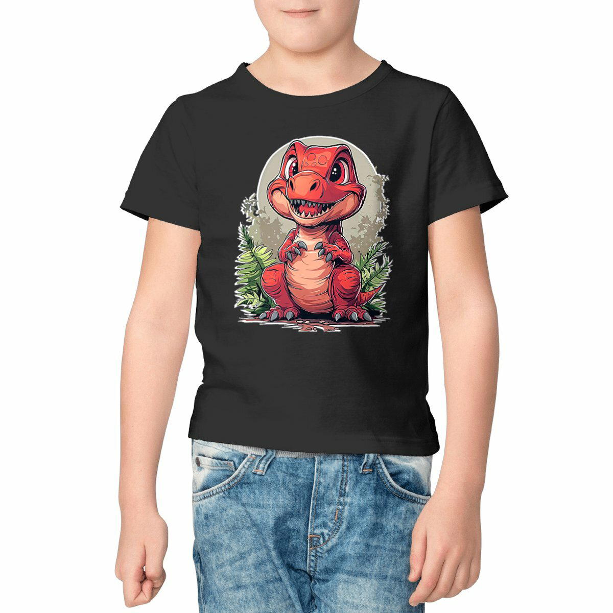 T-SHIRT ENFANTS EPAIS "Dinosaure" #1