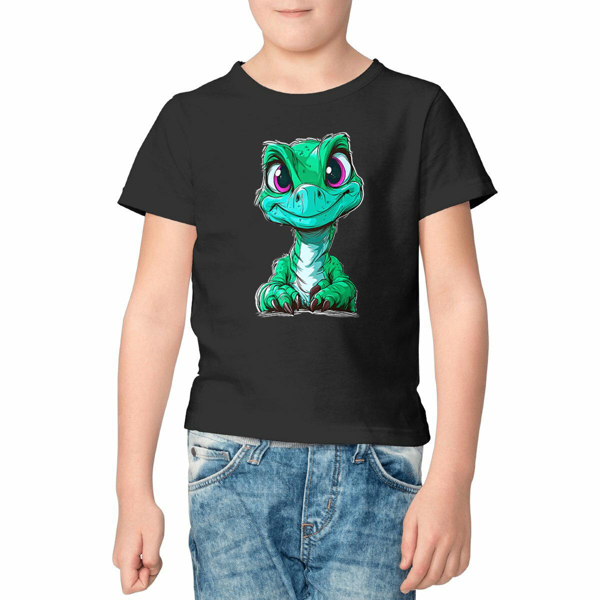 T-SHIRT ENFANTS EPAIS "Dinosaure" #2