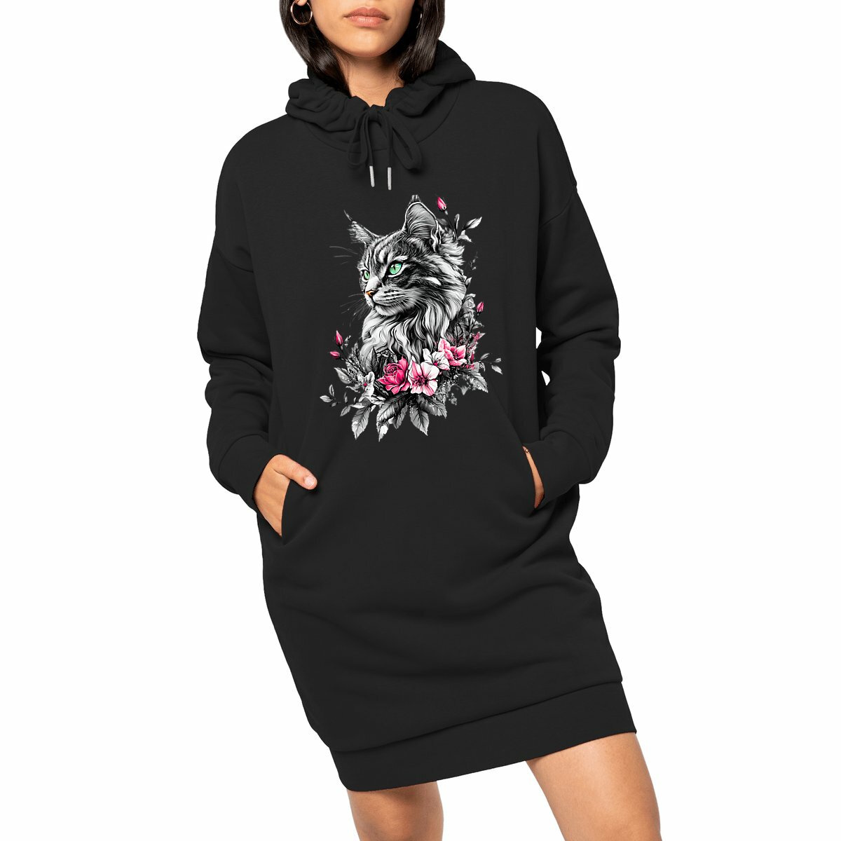 ROBE SWEAT "Chat Nature"