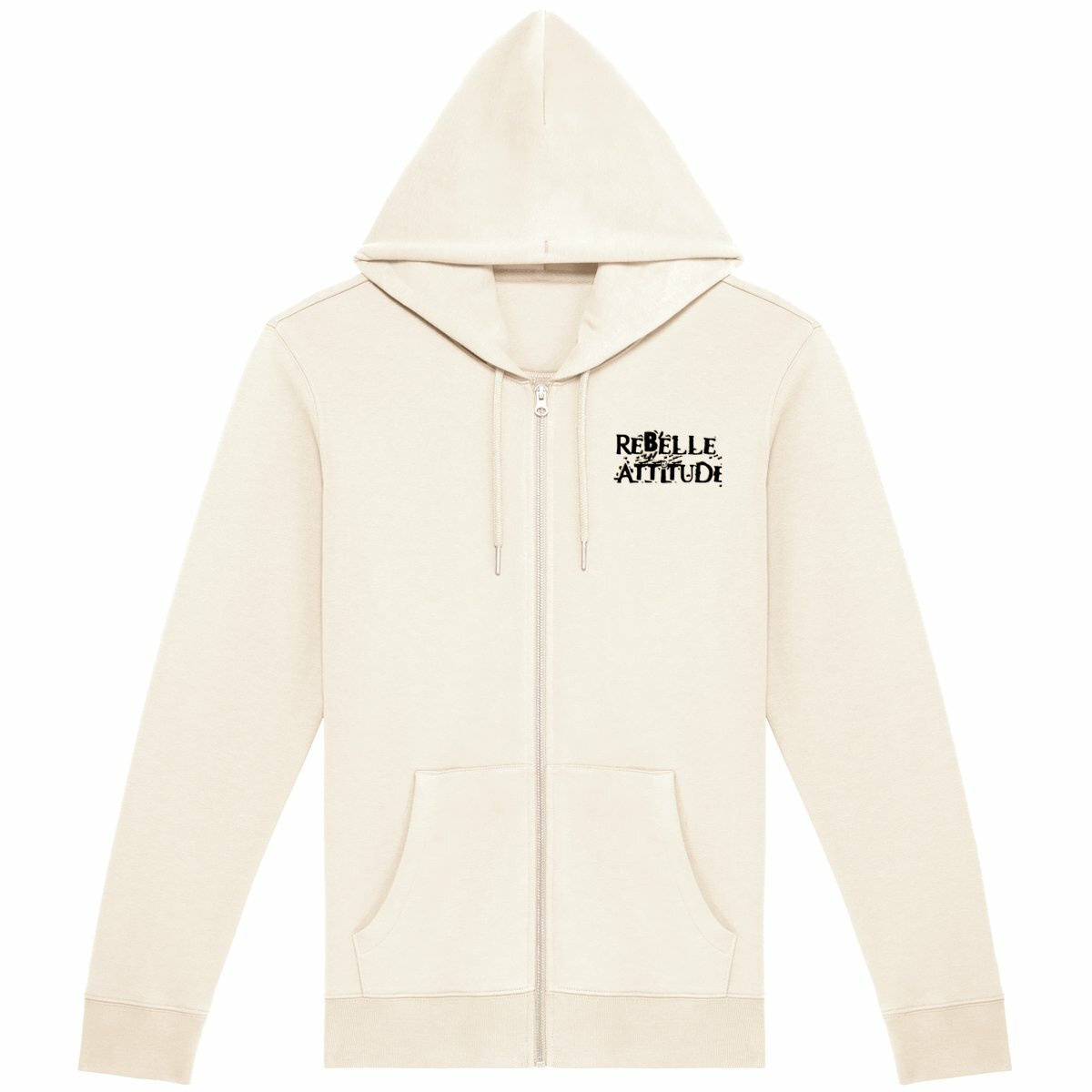 SWEAT ZIPPE UNISEXE EPAIS "Rebelle Attitude" - Image