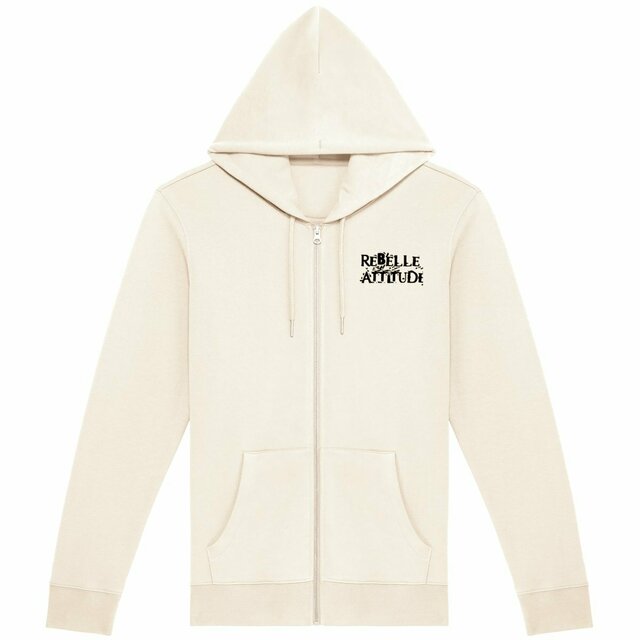SWEAT ZIPPE UNISEXE EPAIS "Rebelle Attitude" - Image