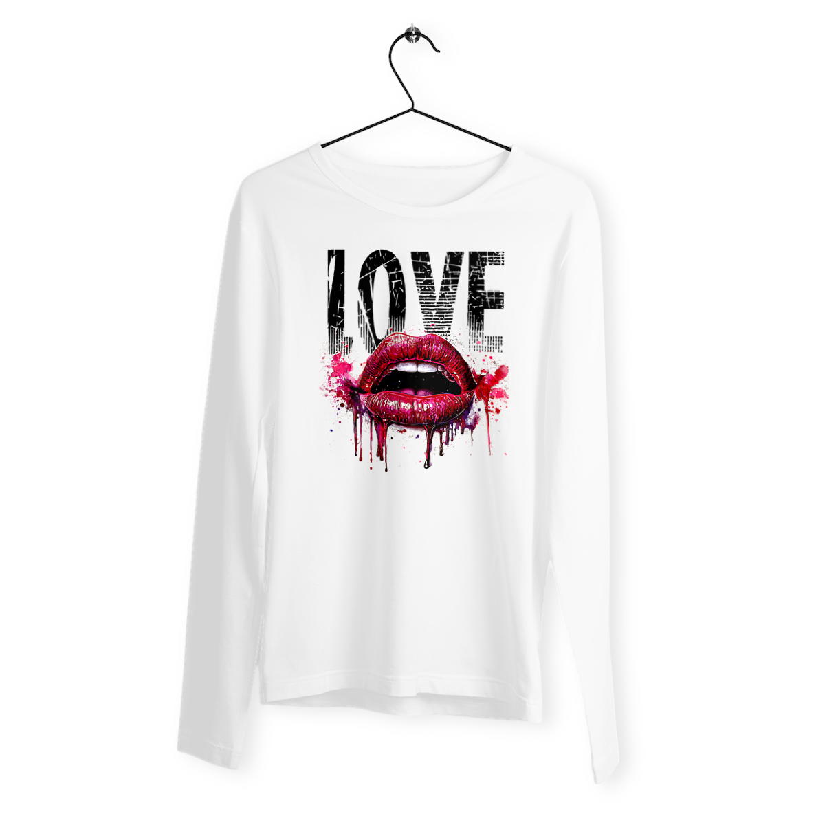MANCHE LONGUE "LOVE LIP" - Image