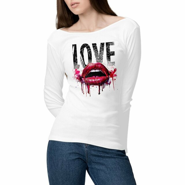 MANCHE LONGUE "LOVE LIP"