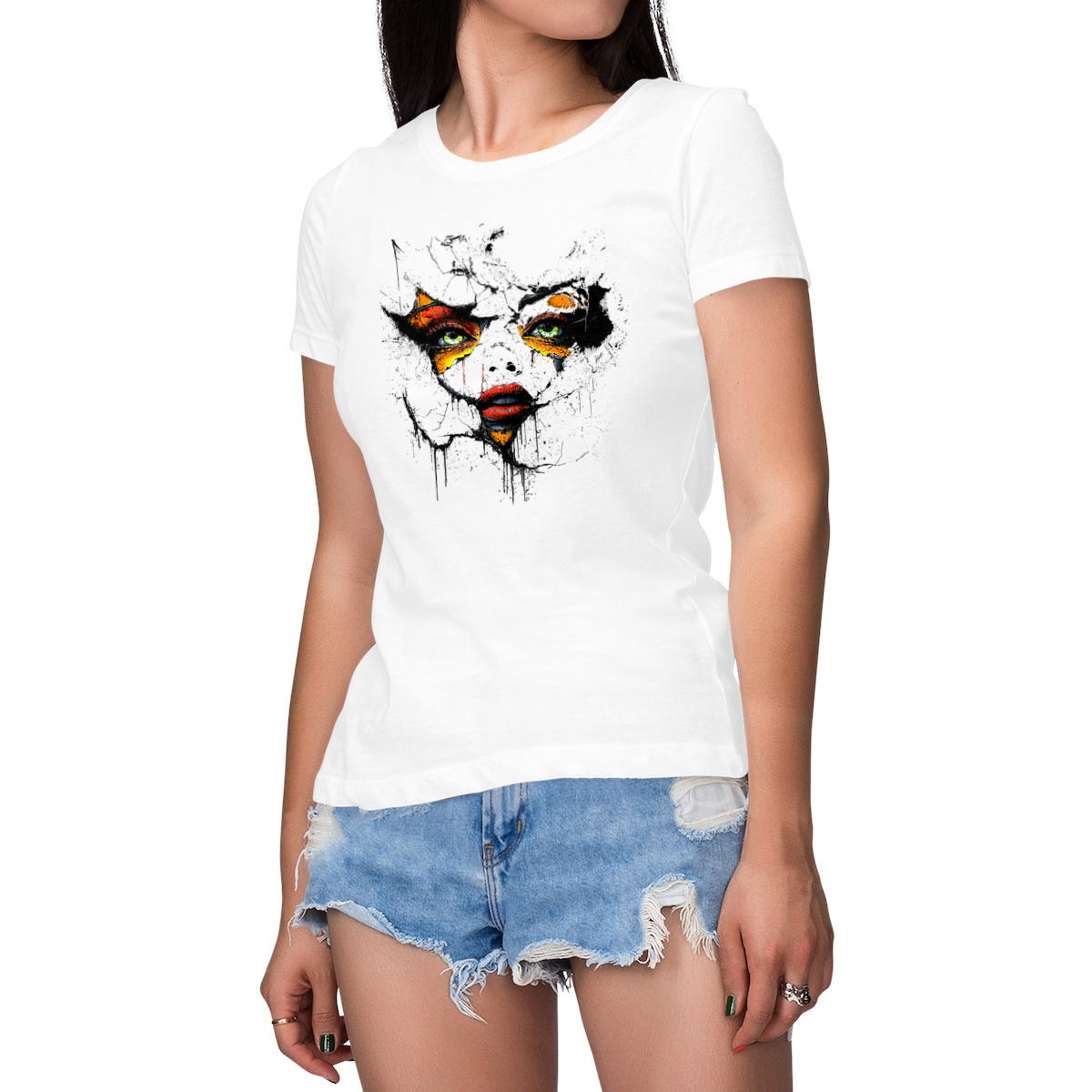 T-SHIRT FEMME EPAIS "Drak-Artworks"2