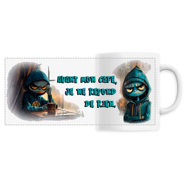 MUG "Avant mon café, je ne répond de rien"