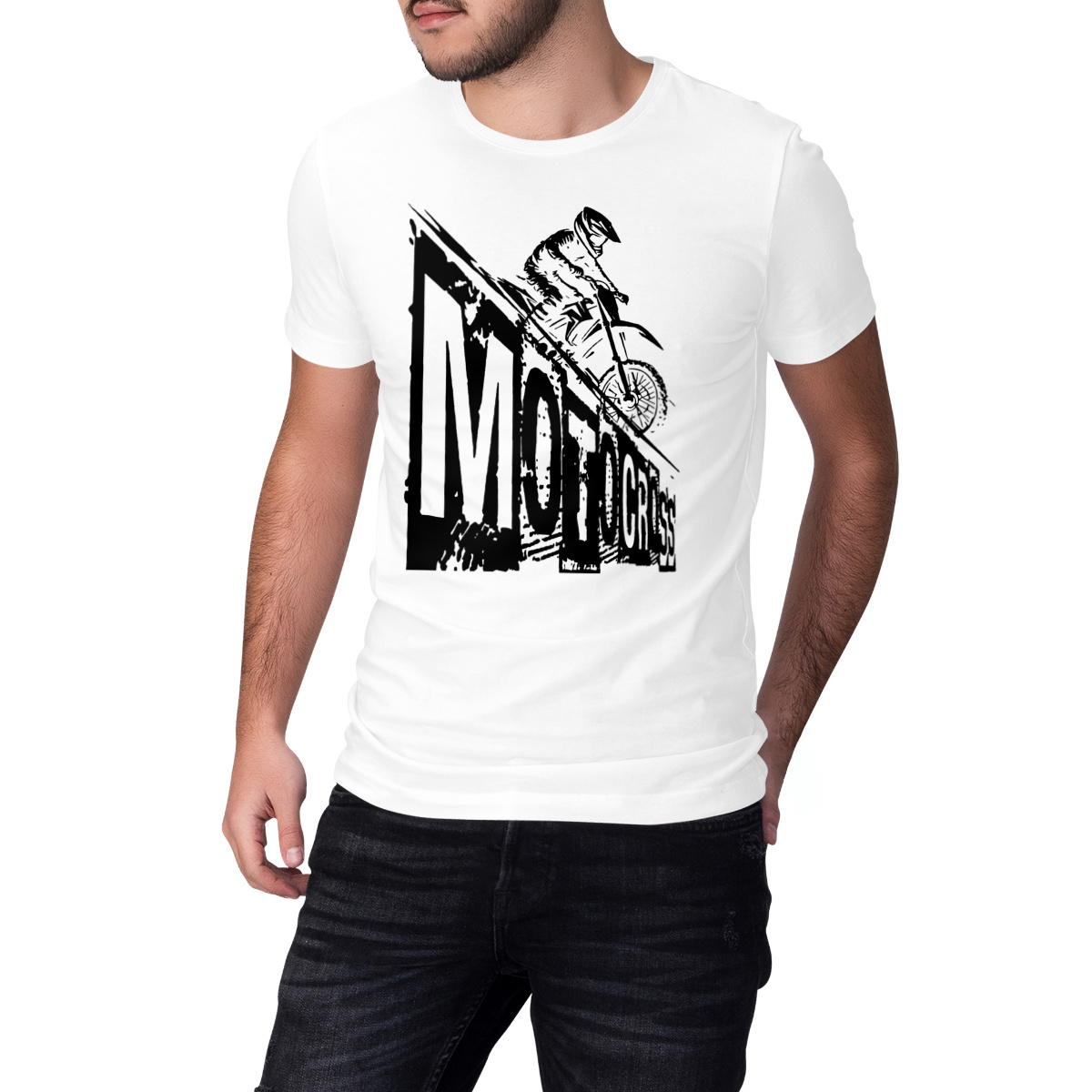 T-SHIRT UNISEXE EPAIS "Motocross"