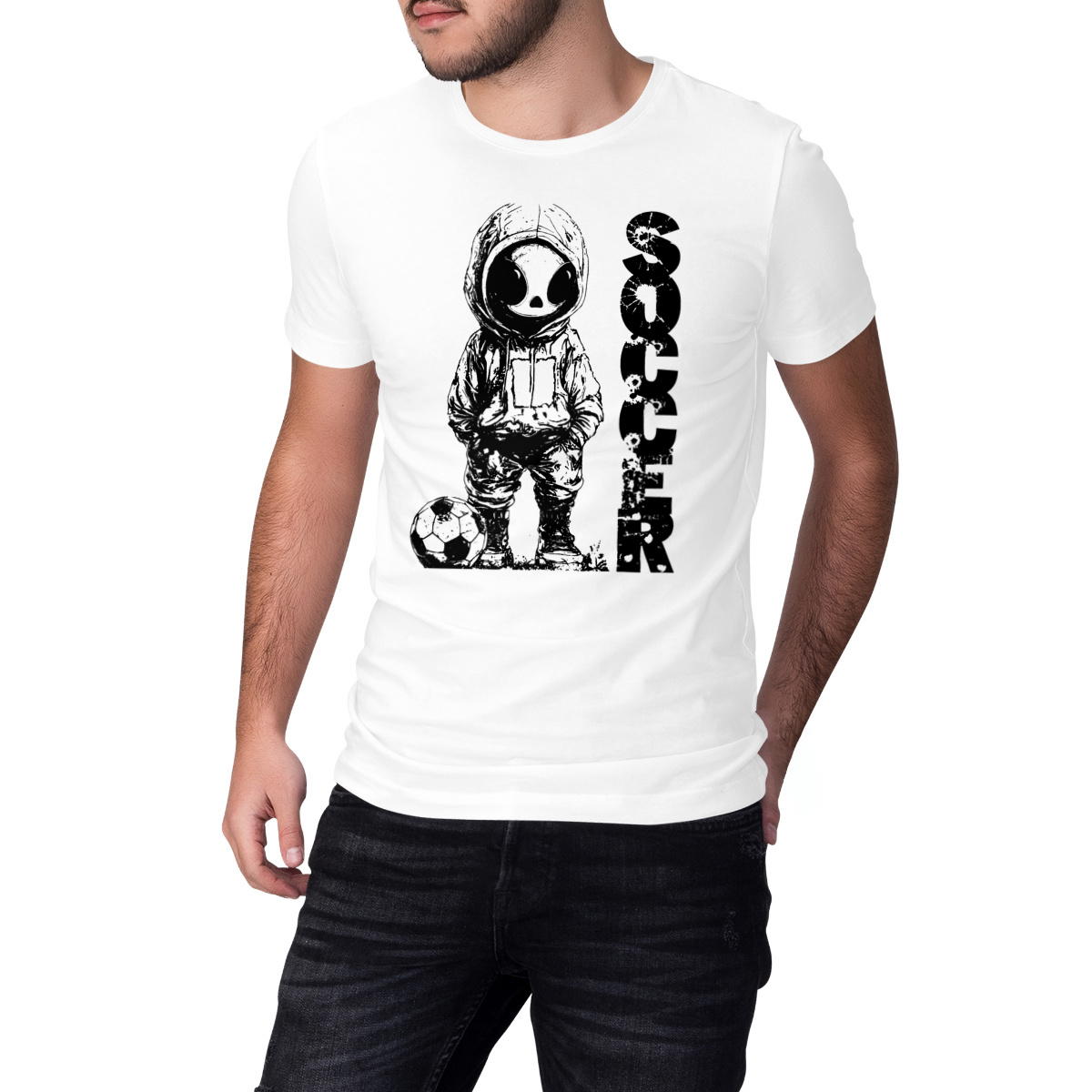 T-SHIRT UNISEXE EPAIS "Drak-Artworks" SOCCER